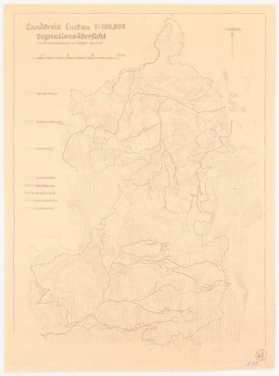 Landschaftsplan, Luckau: Vegetation, 1:100000