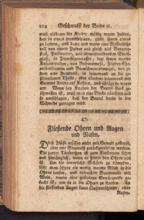 47. Fließende Ohren und Augen und Nasen