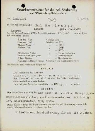 Schlenker, Karl