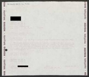 Brief an Bianca Zedda an Rossini Opera Festival (Pesaro), 19.09.1990