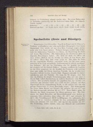 Speisefette (feste und flüssige)