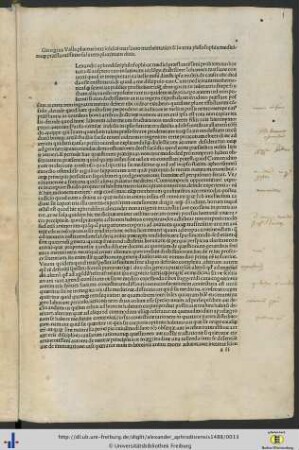 Georgius Valla placentius iohanni marliano mathematico et in tota philosophia medicinaque praestantissimo salutem plurimam dicit.