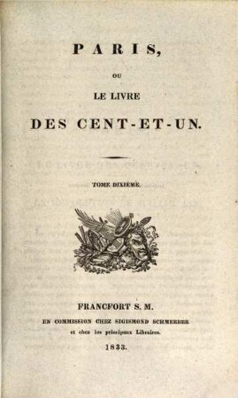 Paris, ou le livre des cent-et-un. 10