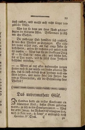 Das unvermuthete Glük