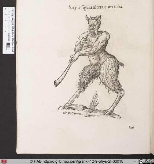 Satyri figura altera cum tuba.