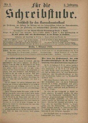 1. Oktober 1885-17. September 1886 = No. 1-24
