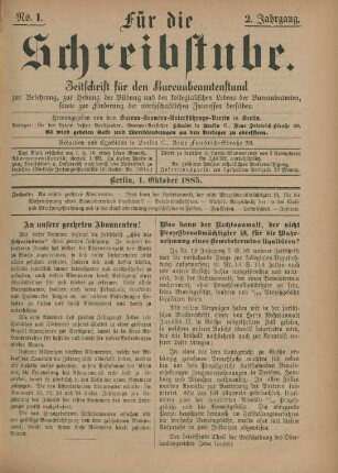 1. Oktober 1885-17. September 1886 = No. 1-24