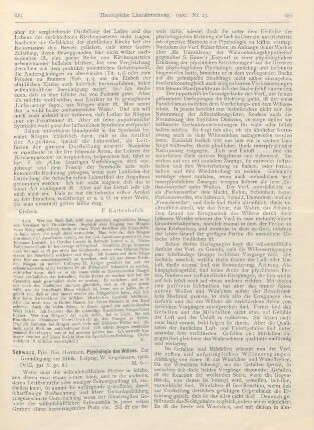 685-691 [Rezension] Schwarz, Hermann, Psychologie des Willens