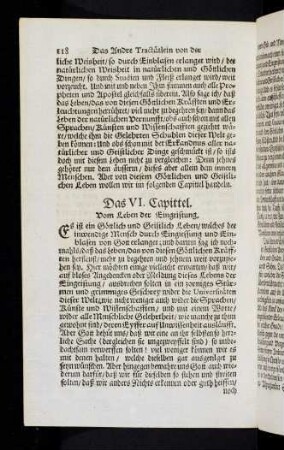 118-126, Das VI. Capittel; Das VII. Capittel