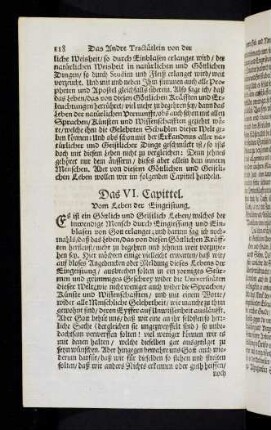 118-126, Das VI. Capittel; Das VII. Capittel
