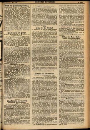 Dritte Ausgabe vom Samstag, den 02. April 1927.