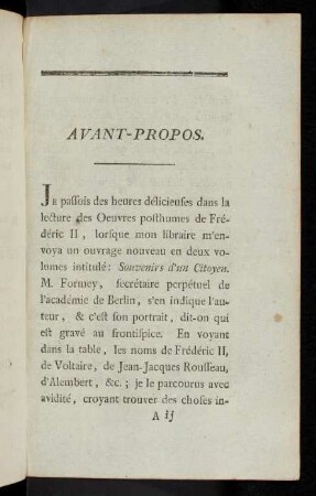 Avant-Propos