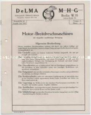 Motor-Breitdreschmaschinen mit doppelter marktfertiger Reinigung.