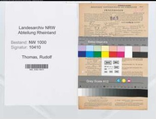 Entnazifizierung Rudolf Thomas, geb. 09.10.1898 (Kaufm.Angest.)