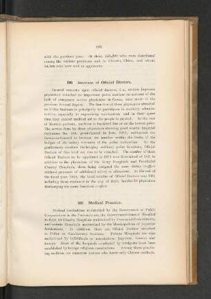 136. Increase of Official Doctors.