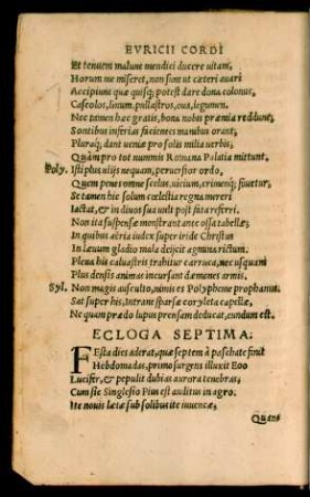 Ecloga Septima.