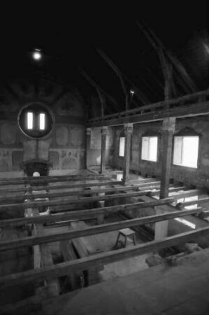 Sulzburg: Synagoge vor dem Wiederaufbau; innen