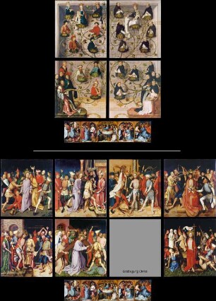 Flügel und Predella des Frankfurter Dominikaneraltars