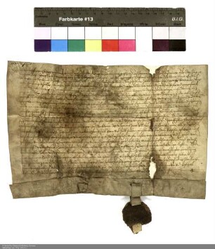 Balthasar [von Dernbach], Inhaber der Propstei Petersberg, verleiht Jakob Kluber aus Dipperz den halben Weissmüller-Hof daselbst