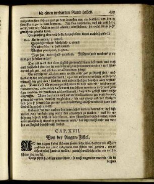 CAP. XVII. Von der Augen-Fistel.