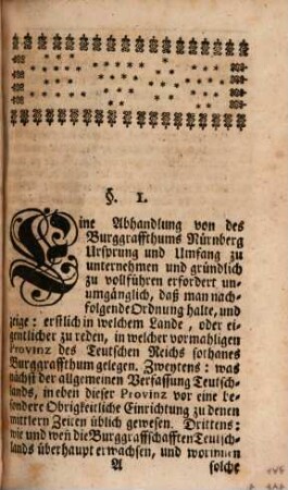 Versuch einer kurzgefaßten doch gründlichern Abhandlung von dem Burggraffthum Nürnberg, oder dessen Ursprung und Umfang, sonderlich derer mittlern Zeiten : aus der Ostfränckischen und der Teutschen Reichs-Geschichte überhaupt, und dann insonderheit aus einigen der wichtigsten Urkunden dieses Burggraffthums unternommen und verabfasset