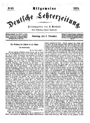 Die Stellung des Lehrers in der Kirche