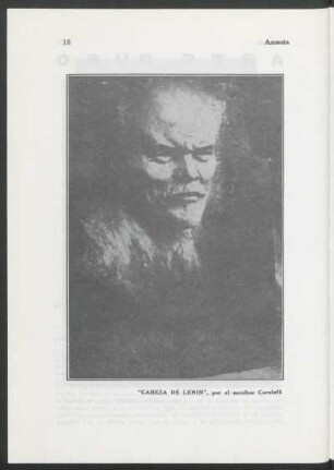 Cabeza de Lenin : por el escultor Coroleff