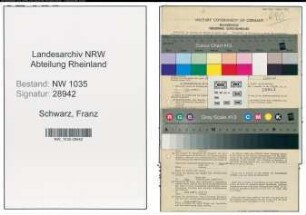 Entnazifizierung Franz Schwarz , geb. 12.06.1908 ()