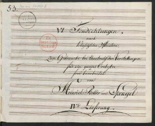 6 Entr'actes; orch