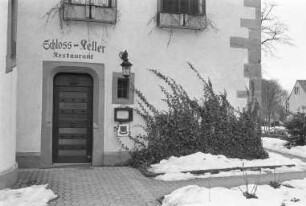 Hotel und Restaurant Schloss-Keller im Schloss Augustenburg in Grötzingen. Einstellung des Betriebs