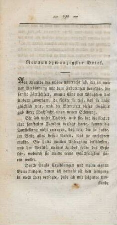 Neunundzwanzigster Brief