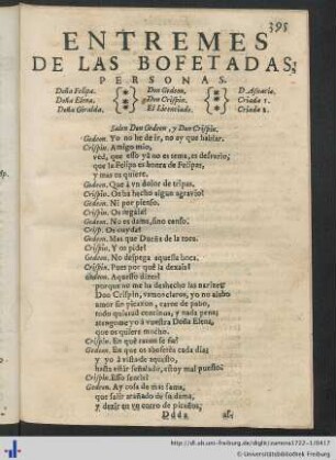 Entremes De Las Bofetadas.