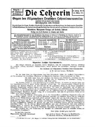 Allgemeiner Deutscher Lehrerinnenverein