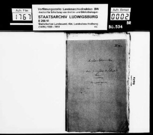 Kollektaneen des Rechtskonsulenten [Karl] von Alberti [aus Künzelsau] zur Geschichte von Burgen, Schlössern und Adelsgeschlechtern im Gebiet des großherzoglich badischen Main- und Tauberkreises