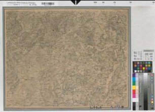 Arnsberg, Regierungsbezirk, Topgraphische Karte vom Regierungs-Bezirk Arnsberg auf Grundlage der v. Dechen´schen Geologischen Karte und der Königl. Generalstabs Karte, Section Laasphe