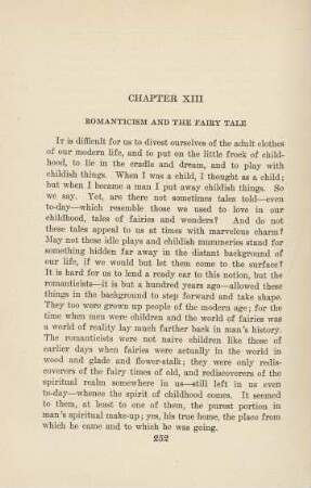 Chapter XIII Romanticism and the Fairy Tale