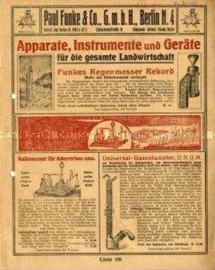 Apparate und Instrumente für die gesamte Landwirtschaft