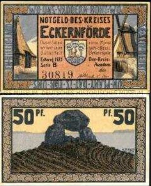 Eckernförde, Kreis 50 Pfennig, Notgeldserie