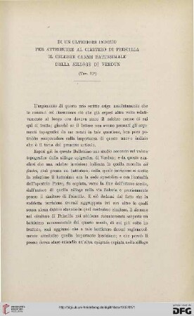 13: Di un ulteriore indizio per attribuire al cimitero di Priscilla il celebre carme battesimale della silloge di Verdun
