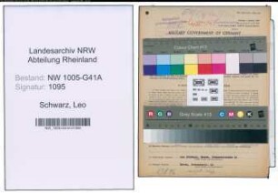 Entnazifizierung Leo Schwarz , geb. 04.05.1914 (Bahnhelfer)