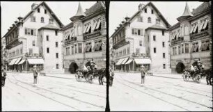 Zürich. Limmatquai. Zunfthaus zur Zimmerleuten