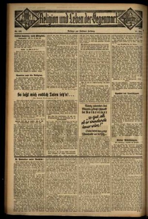 Zweite Ausgabe vom Sonntag, den 14. Juni 1931.