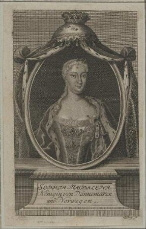 Bildnis der Königin Sophie Magdalene von Dänemark