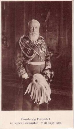 Großherzog Friedrich I. im letzten Lebensjahre