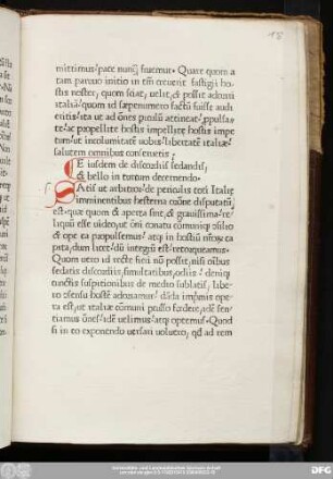 Eiusdem de discordiis sedandis, & bello in turcum decernendo