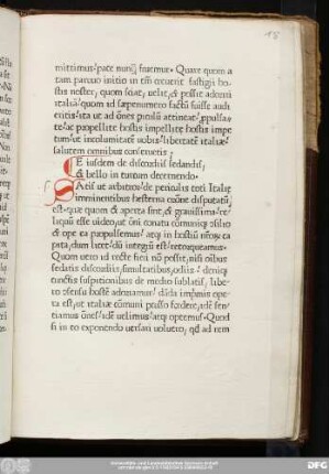 Eiusdem de discordiis sedandis, & bello in turcum decernendo
