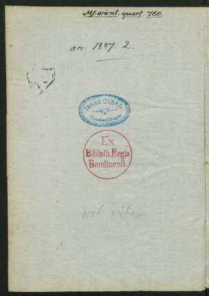 Stempel: Isaac Cohen Constantinople