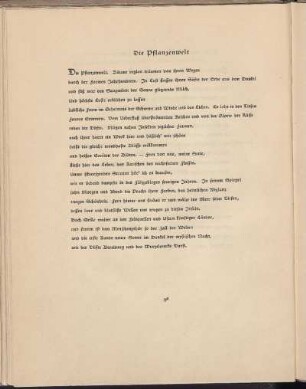 Die Pflanzenwelt