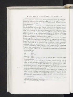 Die Synagogen und ihre Rabbiner