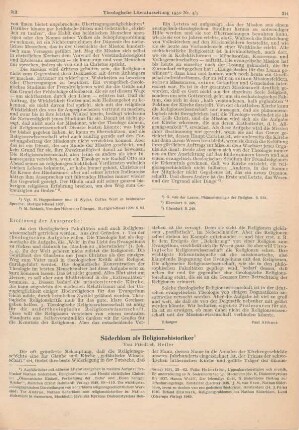 313-320 Söderblom als Religionshistoriker